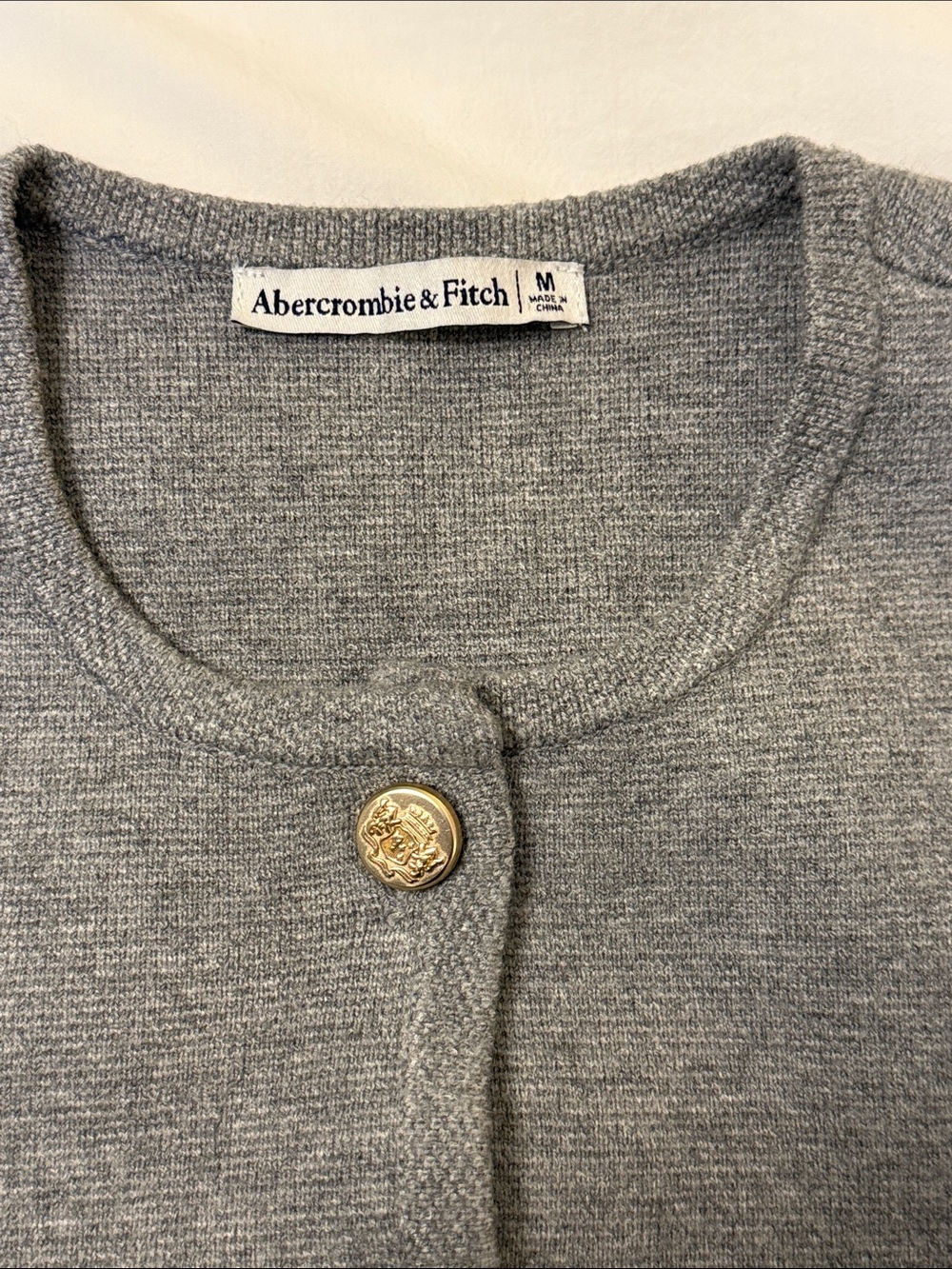 Abercrombie LuxeLoft Crew Sweater Jacket - Picture 3 of 4